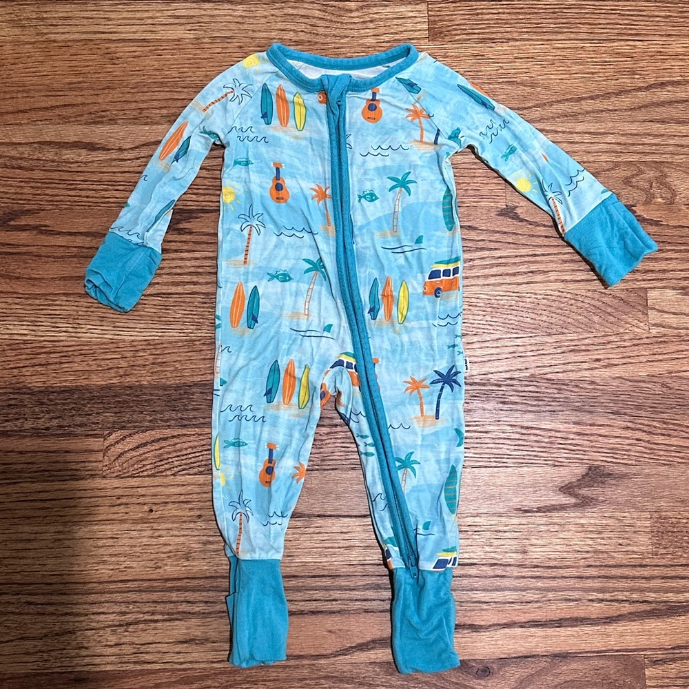 Little Sleepies 0-3 Surfs Up Zippy in EUC